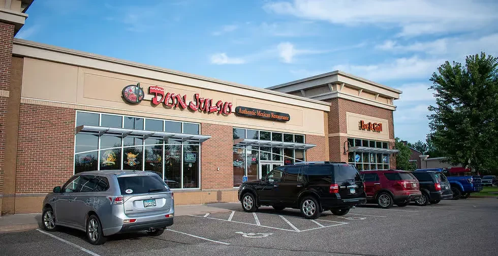 Don Julio's Authentic Mexican Restaurant facade at a strip mall.