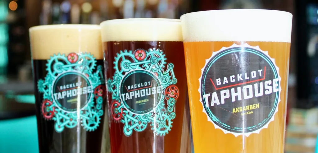 Dark stout, amber ale, golden lager from Backlot Taphouse.