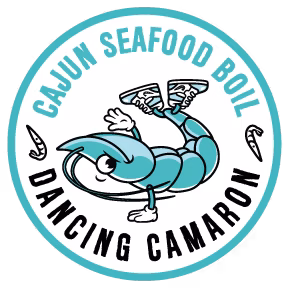 Dancing Camaron Cajun Seafood Boil logo