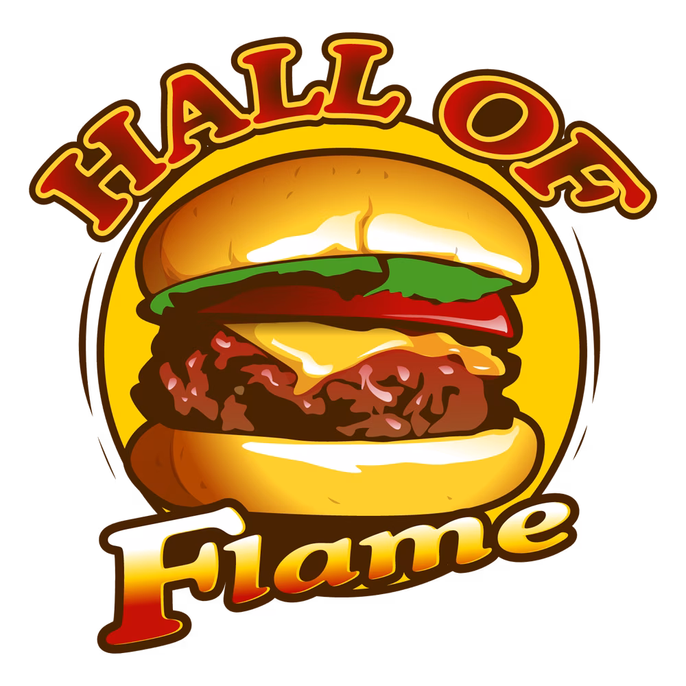 Hall of Flame Burger logo