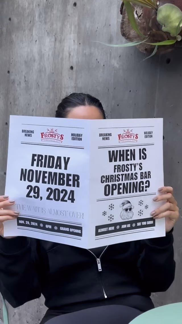 Frosty's Christmas Bar - Los Angeles logo