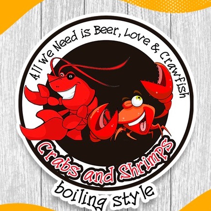 CRAB AND SHRIMP BOILING STYLE logo