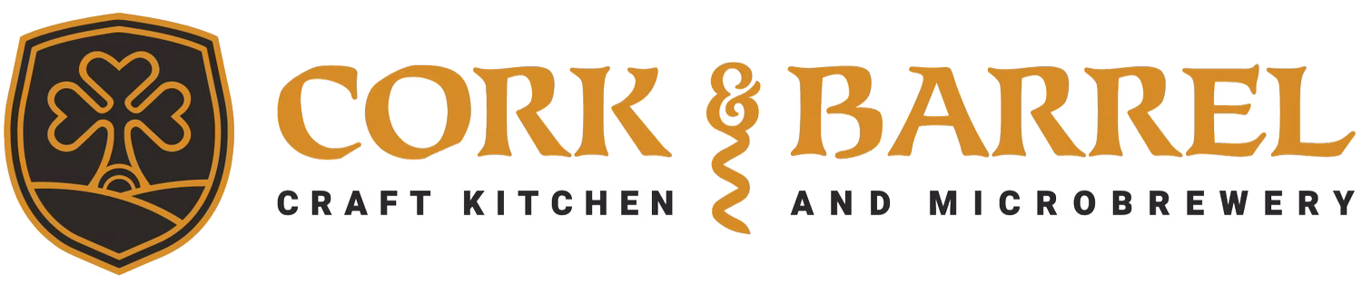 Cork & Barrel Craft Kitchen + Microbrewery logo