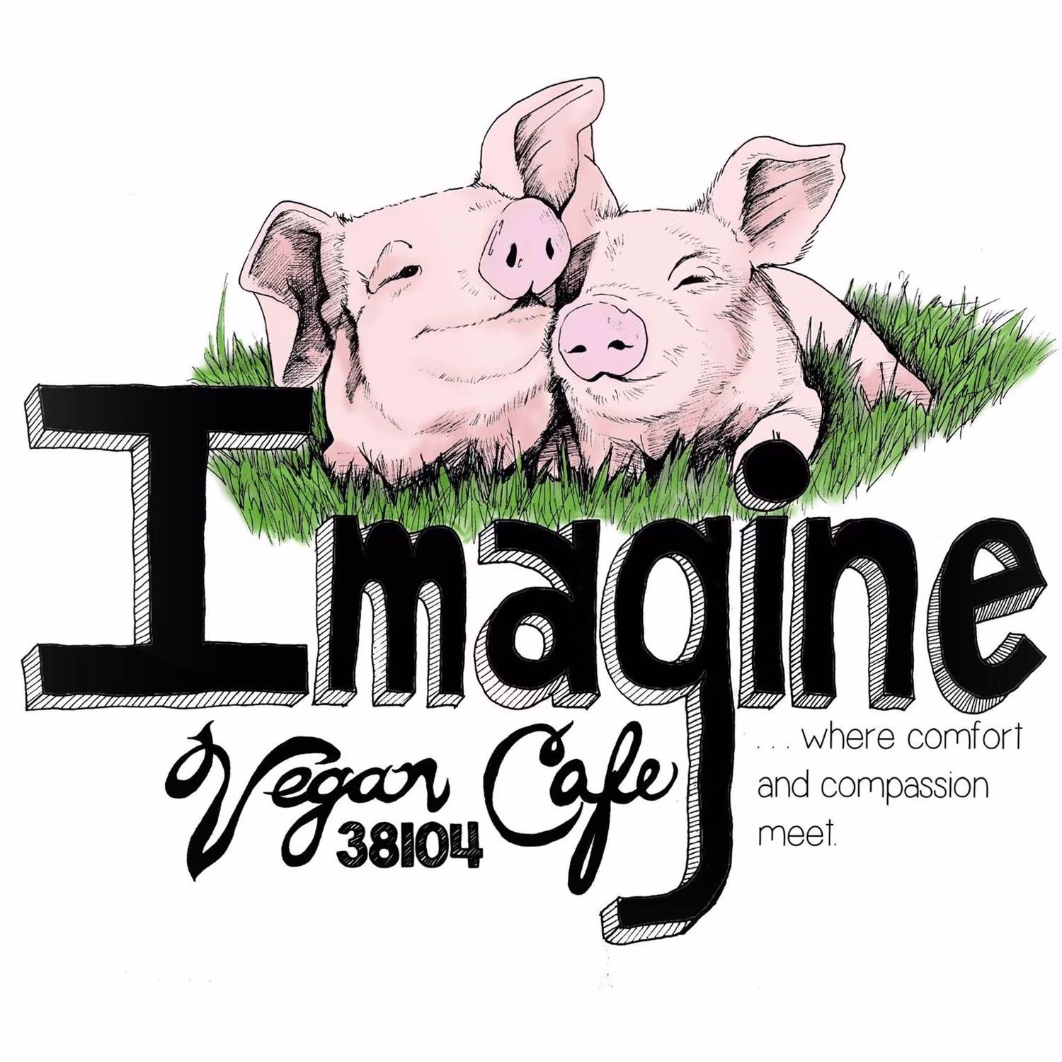 Imagine Vegan Cafe logo