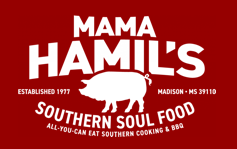 Mama Hamil's Southern Cookin' and Bar B Que Buffet logo